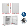 Devanti 70L Mini Bar Fridge White Portable Cooler