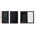 Devanti 98L Bar Fridge Glass Door Black Freezer