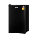 Devanti 110L Bar Fridge Black Bench Top Glass Door