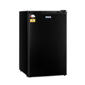 Devanti 110L Bar Fridge Black Bench Top Glass Door