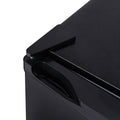 Devanti 110L Bar Fridge Black Bench Top Glass Door