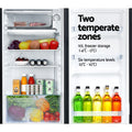 Devanti 95L Bar Fridge Black Glass Door Compact