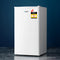 Devanti 95L Bar Fridge White Glass Door Bench Top
