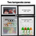 Devanti 85L Bar Fridge Freezer Black Mini Refrigerator