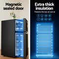 Devanti 85L Bar Fridge Freezer Black Mini Refrigerator