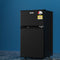 Devanti 85L Bar Fridge Freezer Black Mini Refrigerator