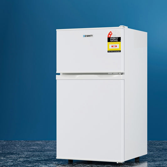 Devanti 85L Bar Fridge Mini Freezer White