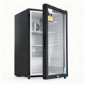 Devanti 105L Bar Fridge Glass Door Black Countertop Cooler