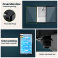 Devanti 105L Bar Fridge Glass Door Black Countertop Cooler