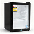 Devanti 56L Bar Fridge Glass Door Black Countertop Mini Cooler