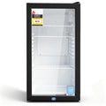 Devanti 78L Bar Fridge Glass Door Black Countertop Cooler