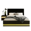 Artiss RGB LED DOUBLE Bed Frame Bedside Table 16 Colour Light