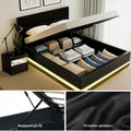 Artiss RGB LED DOUBLE Bed Frame Bedside Table 16 Colour Light