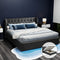 Artiss KING Gas Lift Bed Frame Storage Charcoal