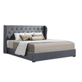 Artiss KING Bed Frame Gas Lift Storage Grey