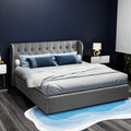 Artiss KING Bed Frame Gas Lift Storage Grey