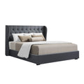 Artiss QUEEN Gas Lift Bed Frame Charcoal Storage
