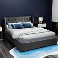 Artiss QUEEN Gas Lift Bed Frame Charcoal Storage