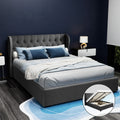 Artiss QUEEN Gas Lift Bed Frame Charcoal Storage