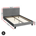 Artiss DOUBLE Bed Frame Grey NEO