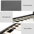 Artiss Bed Frame KING SINGLE Grey NEO