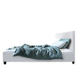 Artiss KING SINGLE Bed Frame White NEO