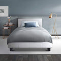 Artiss KING SINGLE Bed Frame White NEO