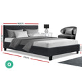 Artiss QUEEN Bed Frame Charcoal NEO