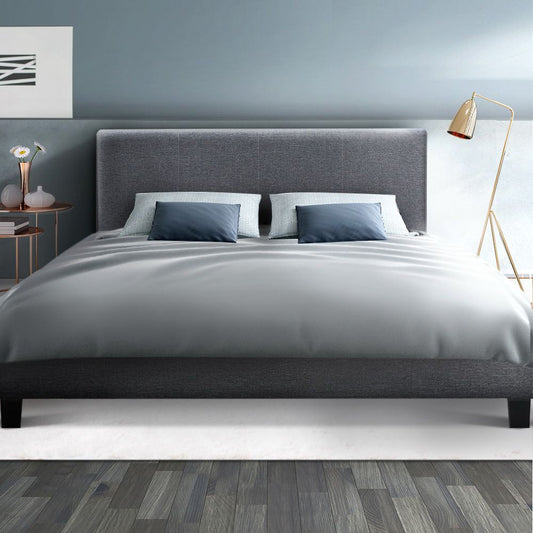 Artiss Bed Frame QUEEN Size Grey NEO