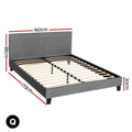 Artiss Bed Frame QUEEN Size Grey NEO