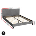 Artiss QUEEN Bed Frame Grey NEO