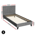 Artiss Single Bed Frame Grey NEO