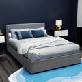 Artiss DOUBLE Gas Lift Bed Frame Grey Storage