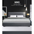 Artiss DOUBLE Gas Lift Bed Frame Grey Storage