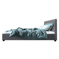 Artiss Bed Frame KING SINGLE Size Gas Lift Grey NINO