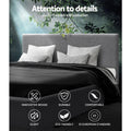 Artiss QUEEN Gas Lift Bed Frame Grey Storage