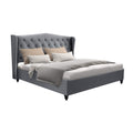 Artiss DOUBLE Bed Frame Grey Pier Storage