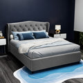 Artiss DOUBLE Bed Frame Grey Pier Storage
