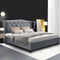 Artiss DOUBLE Bed Frame Grey Pier Storage