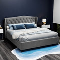 Artiss KING Bed Frame Grey Pier
