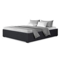 Artiss DOUBLE Bed Frame Gas Lift Storage Charcoal