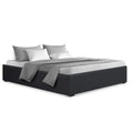 Artiss DOUBLE Bed Frame Gas Lift Storage Charcoal
