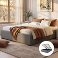 Artiss DOUBLE Gas Lift Bed Frame Grey TOKI