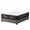 Artiss KING SINGLE Gas Lift Bed Frame Grey + Giselle 36cm Mattress