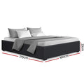 Artiss QUEEN Bed Frame Gas Lift Storage Charcoal TOKI