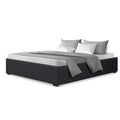 Artiss QUEEN Bed Frame Gas Lift Storage Charcoal TOKI