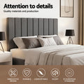 Artiss QUEEN Bed Frame Grey Velvet Gas Lift Storage Platform