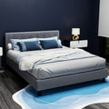 Artiss VANKE Bed Frame DOUBLE Grey