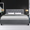 Artiss VANKE Bed Frame DOUBLE Grey