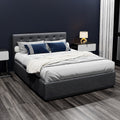 Artiss DOUBLE Bed Frame Gas Lift Storage Charcoal